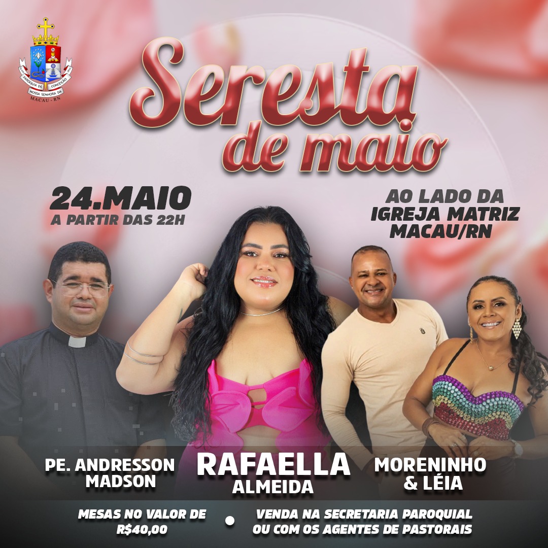 Seresta de Maio promete animar a comunidade em noite de festa e música