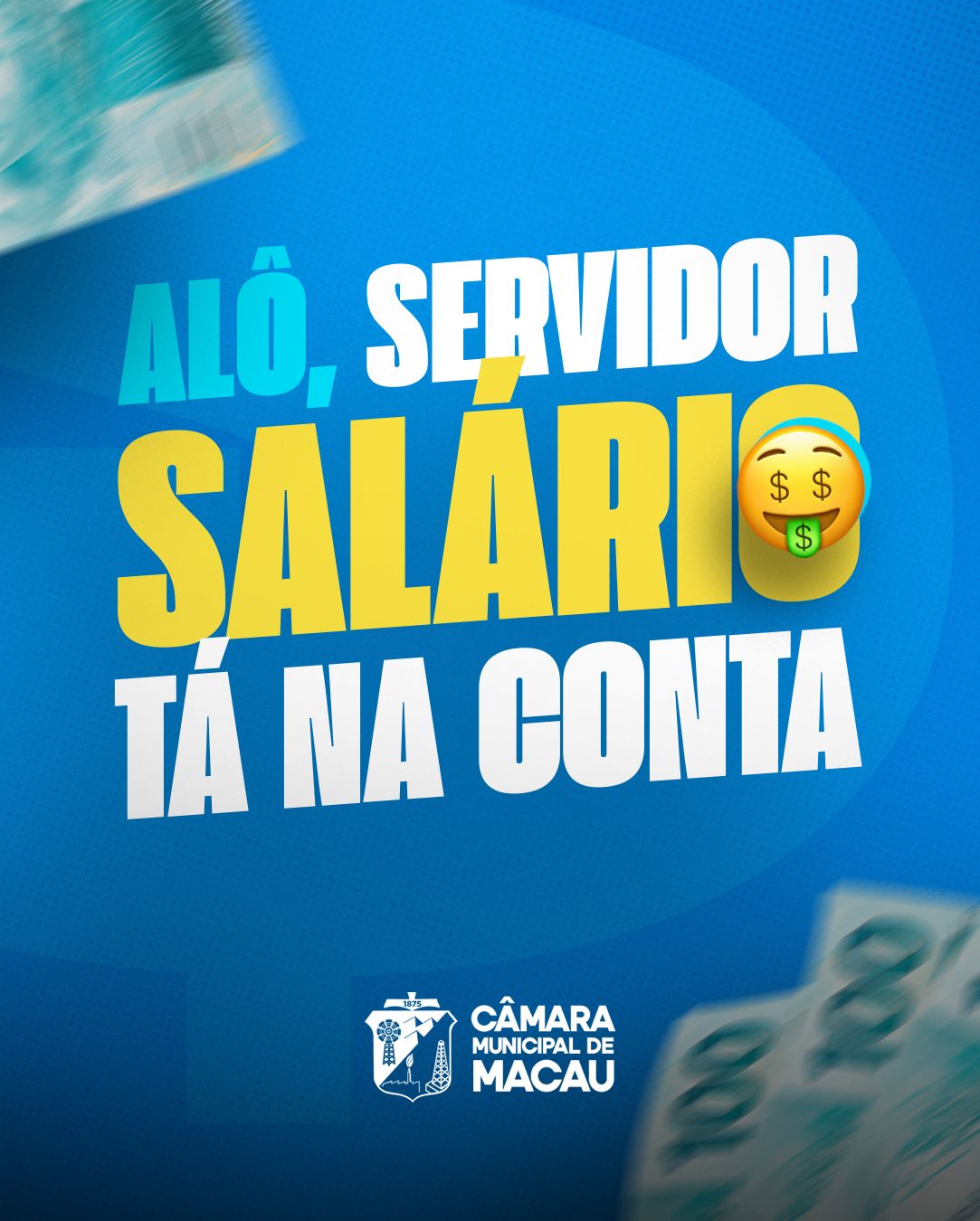 CÂMARA MUNICIPAL DE MACAU REALIZOU O PAGAMENO HOJE