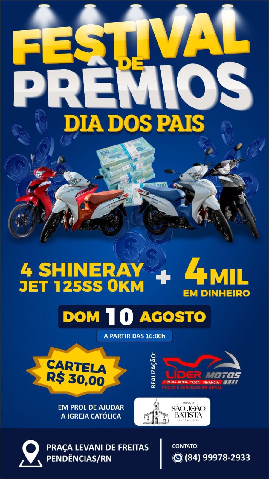 FESTIVAL DE PRÊMIOS DIA DOS PAIS EM PENDÊNCIAS