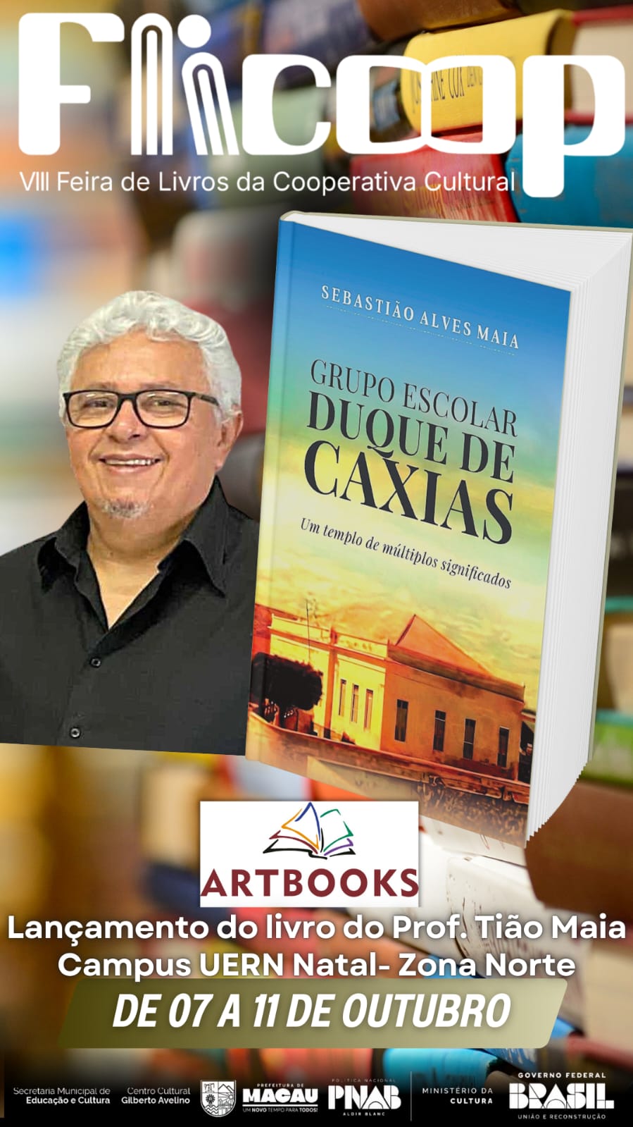 Lançamento do livro do professor Tião Maia na UERN em Natal – Zona Norte