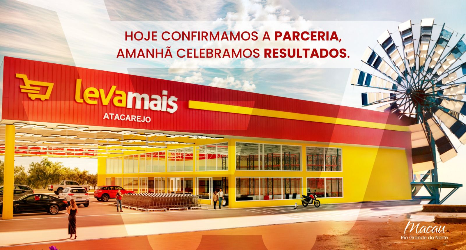 Contagem regressiva para a abertura do Leva Mais Atacarejo em Macau