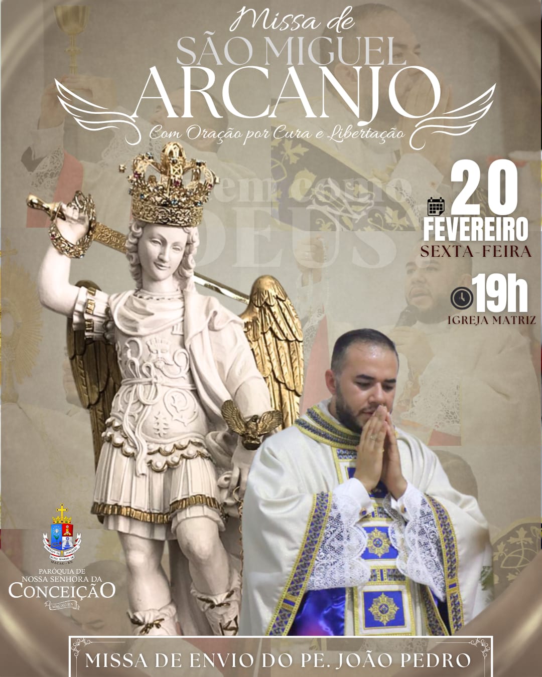 Missa de São Miguel Arcanjo e envio de Pe. João Pedro