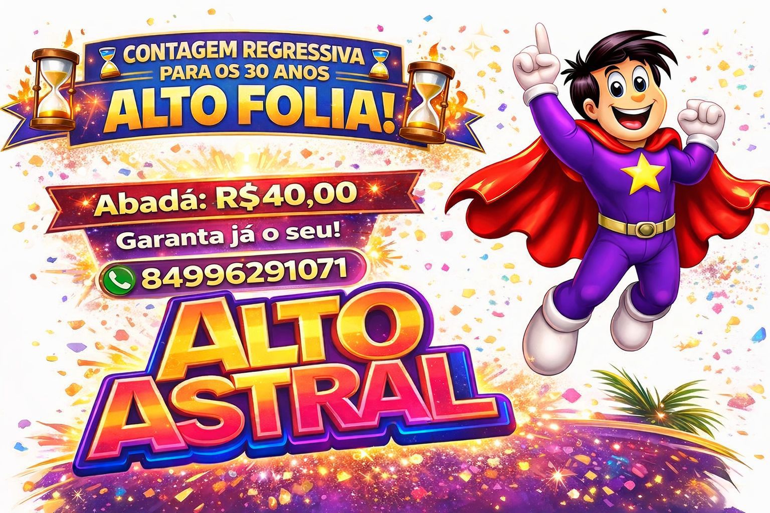 ⏳🔥 CONTAGEM REGRESSIVA PARA OS 30 ANOS DO ALTO FOLIA! 🔥⏳