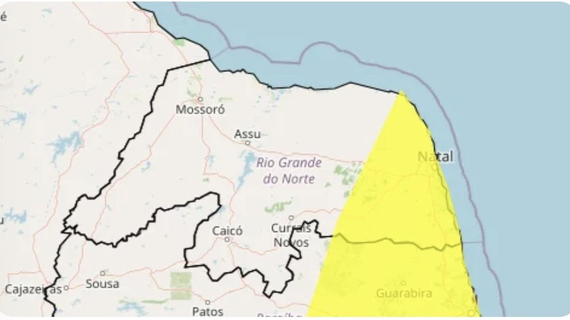 Natal e mais 60 cidades do RN entram em alerta para chuvas intensas nesta quinta