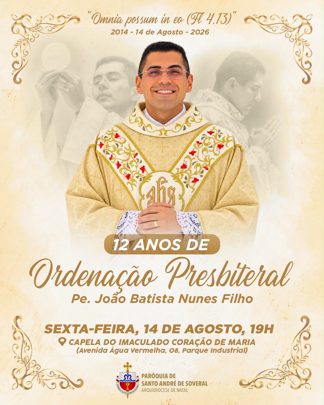 12 anos de ordenação presbiteral de Pe. João Batista