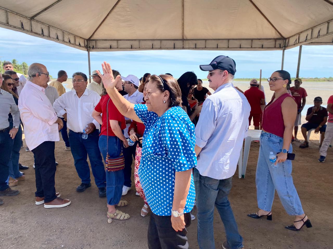 Inauguração das estradas da Ilha de Santana e da praia com a governadora Fátima Bezerra