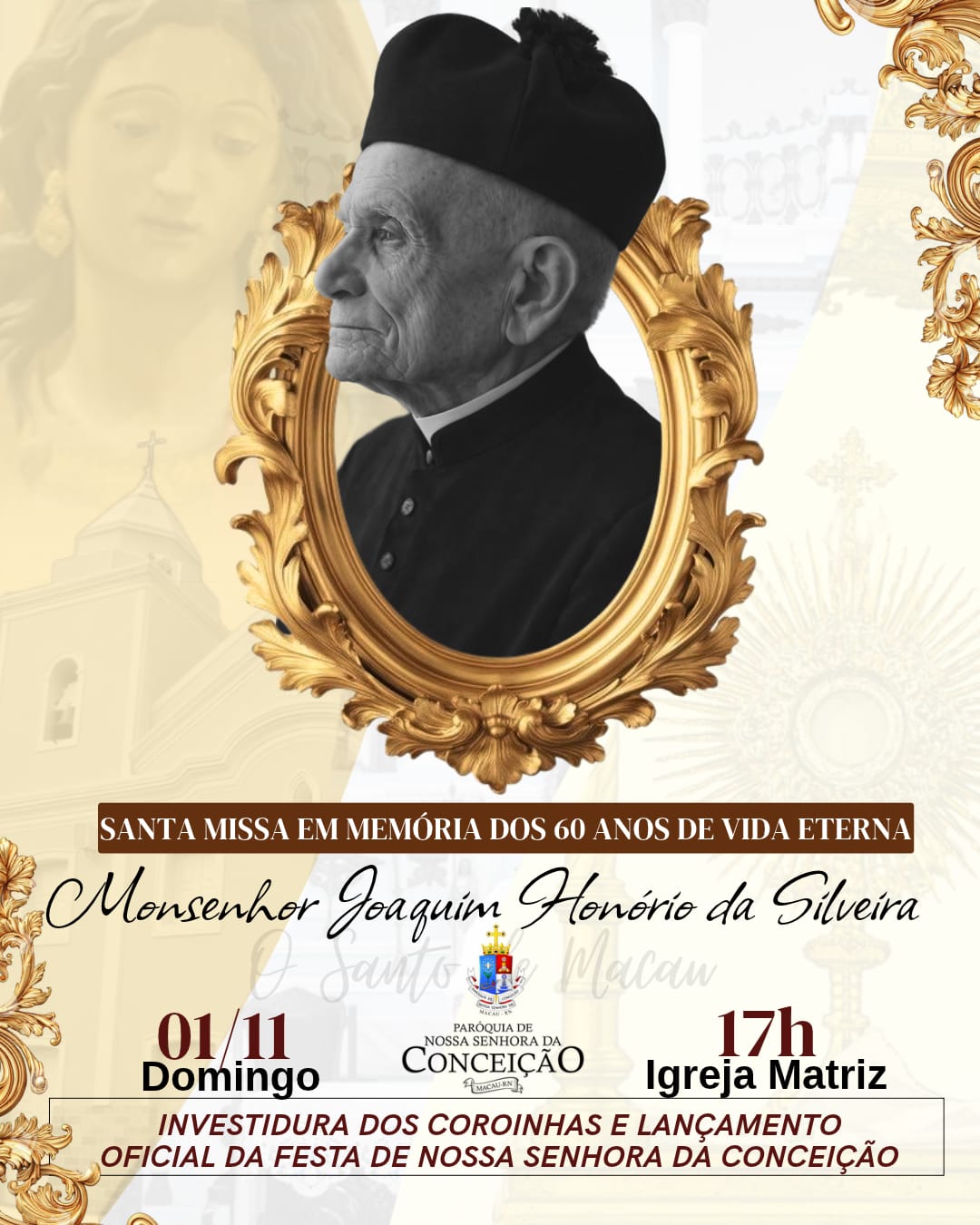 Santa Missa em memória dos 60 anos de vida eterna de Monsenhor Joaquim Honório da Silveira